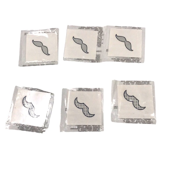 Fingerstache Temporary Black Tattoos Assorted 42 CT - Picture 6 of 8